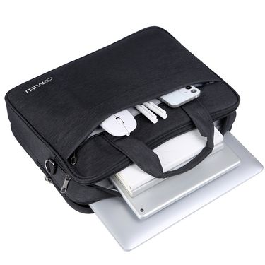 Business Laptop Bag Men's Large-capacity Shoulder 17-inch Computer Bag Double Oxford Cloth Briefcase_voghion.com