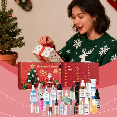 Christmas Countdown Beauty & Skincare Gift Set - Hydrating, Moisturizing, Smooth & Refined Facial Care Makeup Surprise Blind Box_voghion.com