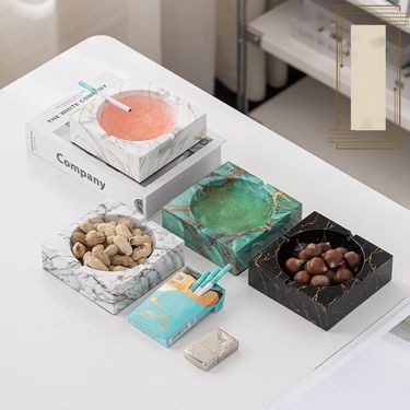 New Style Ashtray Ins High-end Square Creative Living Room Home Trendy Hotel Bar Office_voghion.com