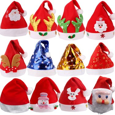 Christmas Santa Hat Children's Santa hat Adult deer headdress cartoon gift Christmas decorations_voghion.com