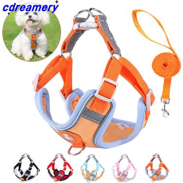 Dog Harness Adjustable Pet Walking Harnesses Leash For Small Medium Dogs Vest Soft Reflective Puppy Coat Pet Accessories_voghion.com