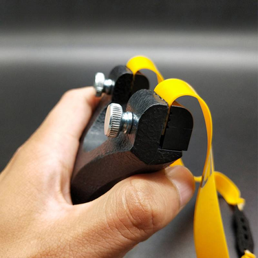 ABS Slingshot, Black, 12.5*7.5*3 Cm, Suitable For Outdoor Competitions, Fitness Shooting, Hunting, Fishing And Games_voghion.com