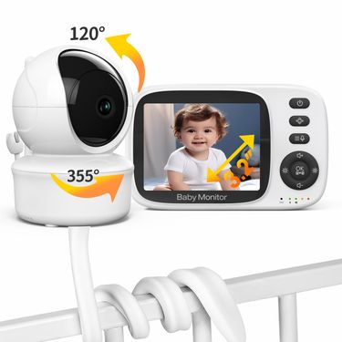Wireless Video Baby Monitor Baby Care Monitor With Lullabies Auto Night Vision Two Way Intercom Temperature Monitoring Ba_voghion.com