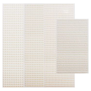 3mm/4mm/5mm/6mm 3D Pearl Face Jewels Eyeshadow Stickers Self Adhesive Face Body Eyebrow Diamond Nail Stickers Diamond Decoration_voghion.com