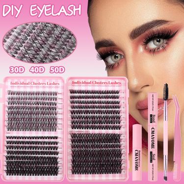 DIY single cluster hair 640 large capacity family photo eyelash book single cluster mixed false eyelashes_voghion.com