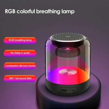 Unbeatable Quality Internet Celebrity Colorful Glass Speaker Can Be Plugged Into TF Card To Play Mobile Bluetooth Hands-free Calls With AI_voghion.com