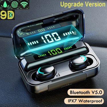 F9-5C Wireless Bluetooth Headphones Tws Earphones Digital Display Heaset Large Capacity Charging Case Waterproof Earbuds_voghion.com