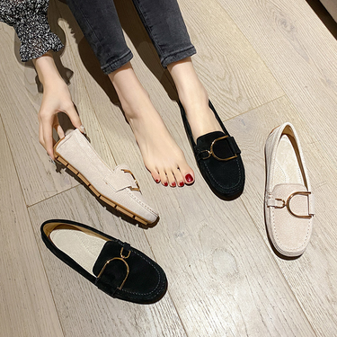 Women's shoes Versatile Lazy One-Step Internet Celebrity Flat Shoes Spring Style Soft Sole Maternity Shoes_voghion.com