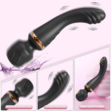 2 In 1 Vibrator AV Wand G-Spot Clit Sm Stimulator Nipples Breast Massager Female Masturbator Sex Toy For Women_voghion.com