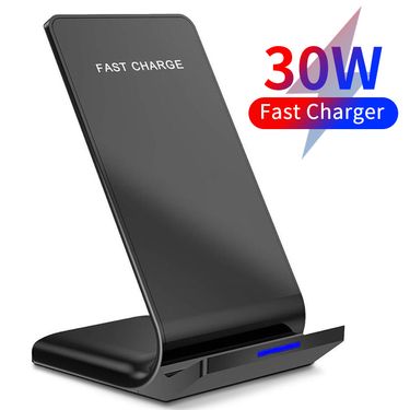 30W Qi Wireless Charger Stand Fast Charging Dock Station For IPhone 13 12 11 Pro X XS Max XR Samsung S20 S10 Xiaomi_voghion.com