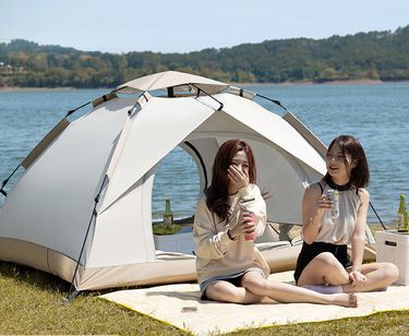 Outdoor Fully Automatic Sun Protection Windproof Quick Open Home Folding Waterproof Camping Picnic Tent For 3-4 People_voghion.com