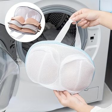 3pcs Large Bra Washing Bags For Laundry Machine Anti Deformation Underwear Bags For Delicate Zippers Gray Blue Home Garden146_voghion.com