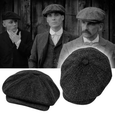 Razor Gang Peaky Blinders Newsboy British Men's Beret Unisex Artist Hat_voghion.com
