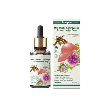 Googeer Milk Thistle and Cordyceps Sinensis Drops relieve physical discomfort and fatigue, relax body and mind care essential oil_voghion.com