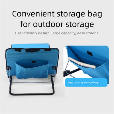Outdoor Portable Foldable Backrest Sunbed Chair Adjustable Beach Mat Customizable_voghion.com