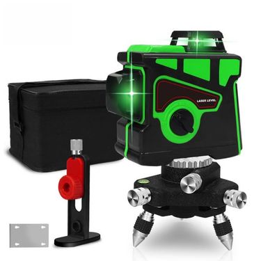 12-Line Self-Leveling Laser Level With Infrared Beam For Precise Alignment - Indoor/Outdoor Construction, Renovation, And DIY Projects_voghion.com