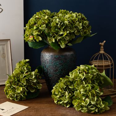 3pcs, Real Touch Hydrangea Artificial Flowers, Faux Flowers For Home Floral Arrangements Wedding Bouquets Kitchen Table Centerpiece Decorations_maomaolike.com