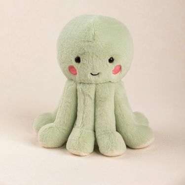 Stuffed Plush Animals Doll Cute Green Octopus Doll Underwater Animal Soothing Plush Toy Octopus Doll Companion Gift_voghion.com