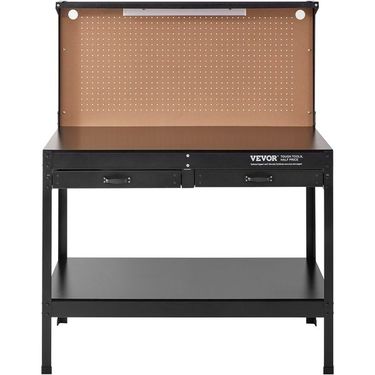 Workbench A3 Steel Work Bench For Garage Max. 1500W Heavy Duty Workbench 220lbs Weight Capacity 0.47' Bench Top Thickness Hardwood Workbench 1.5m C_voghion.com