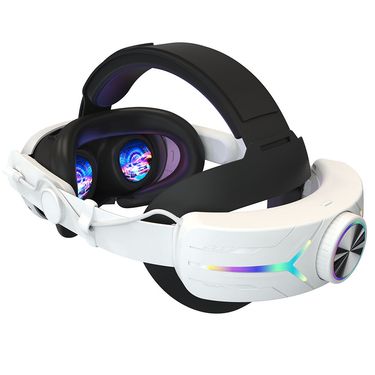 For Meta Quest 3 USB Rechargeable RGB Lighting Effect Adjustable Foldable Headset(Elite)_voghion.com
