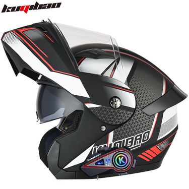 CoolRide Pro Dual Visor Motorcycle Helmet Flip-Up Full Face Helmet With 3C Certification For Safe Riding - Multiple Colors & Sizes"_voghion.com