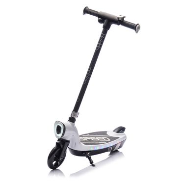 Kids Ride On Electric Scooter With Kickstand,Scooter Bell,Faster Speed , Longer Usage Time,Rear Brake,Wider Pedal,Non-Slip Handle,Colorful LED Lights_voghion.com