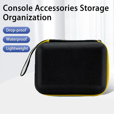 Kunjiuyou Container Lightweight Drop-proof Portable Component EVA Game Console Storage Bag for Miyoo Mini Plus-Black_voghion.com
