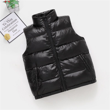 Minichoc down boys girls, medium large children's autumn winter, versatile and stylish baby vest for outdoor wear_voghion.com
