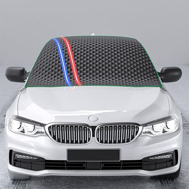 Car snow shield antifreeze windproof car cover car front windshield cover snow shield winter supplies sun shield_voghion.com