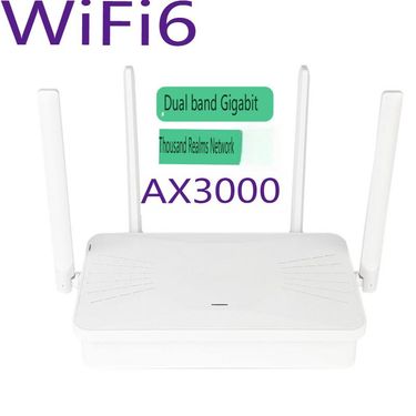 WiFi 6 3000Mbps Dual-Band Gigabit Router - High Power 5.8GHz WiFi 6 Wireless Router With OFDMA, MU-MIMO & 160MHz Channel For 4K Streaming/Gaming_voghion.com
