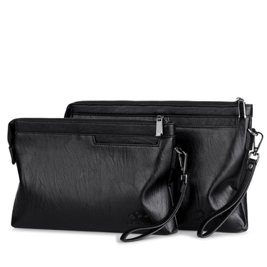 Men's ClutchBag Wrist Bag Large Capacity Envelope Bag Men's Soft Leather Casual Bag Underarm Clip Bag_voghion.com
