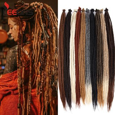 Reggae Dreadlocks Synthetic Braiding Hairpiece Soft Skin-Friendly Crochet Hair Knotless Braiding Hair Extension Exotica Nu Locs_voghion.com