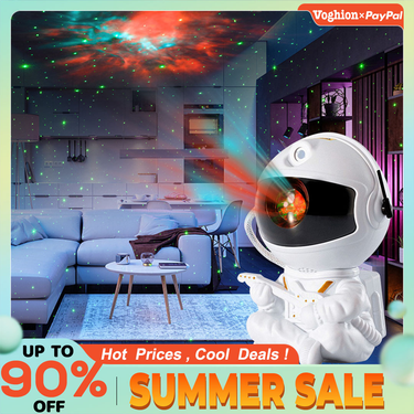 Astronaut Starry Sky Projection Lamp Full Of Starry Sky Atmosphere Bedroom LED Small Night Light Astronaut Laser Nebula Lamp_voghion.com