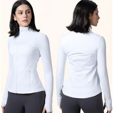 Cross-Border Outdoor Spring Autumn Winter Yoga Wear Breathable Tight-Fitting Stand Collar Sports Casual Coat_voghion.com
