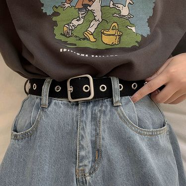 2025 Summer New Ladies Multifunctional Decorative Canvas Jeans Women's Belt_voghion.com