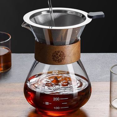 Hand Brew Home Manual Grinder Sharing American Coffee Equipment Filter Cup Funnel Drip Pot_voghion.com