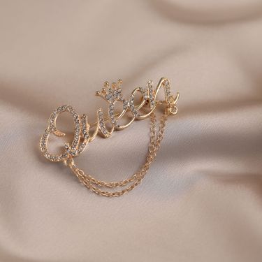 Delicate Alphabet Temperament Women's Brooch, High-end Personalized Pin Ins Versatile Corsage Anti-light Suit Accessories_voghion.com