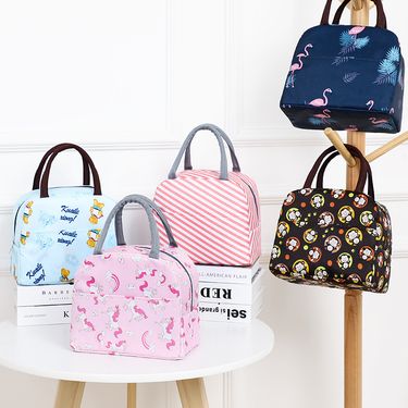 Insulated Lunch Bag – Large Capacity 230D Oxford Fabric Food Carrier With Handle, Leak-Proof & Foldable For School, Office & Travel_voghion.com