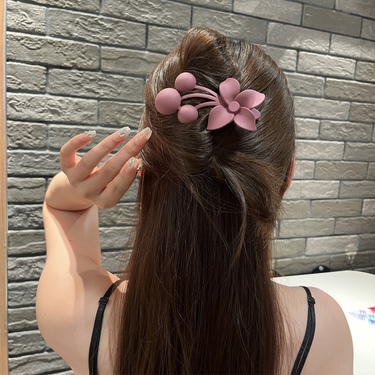 New Flower Fruit Hairpin for Women's Korean Version High Grade Horse Tail Duck Mouth Clip Fashion and Temperament_voghion.com