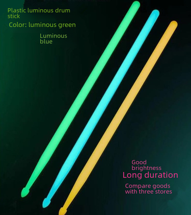 5a fluorescent drum stick luminous drum stick drum kit luminous drum stick jazz stage performance nylon luminous drum stick_voghion.com