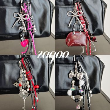 Bag Pendant Mix And Match The Extremely Complicated Pendant Metal Style Bow Beaded Braided Rope Keychain_voghion.com
