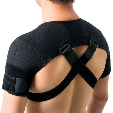 Adult Sports With Adjustable Compression Both Shoulders, Cross Straps For Shoulder Protection_voghion.com