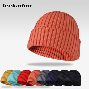 New Woolen Thickened Men's And Women's Knitted Outdoor Casual Warm Hat, Skiing Cold Hat_voghion.com