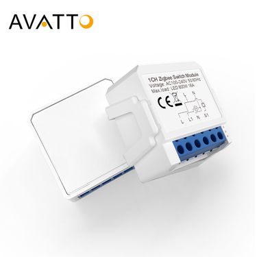 AVATTO Zigbee Tuya 1/2/3/4 Gang Mini Smart Switch DIY Light Switches Module Two-Way Control Works With Alexa Alice_voghion.com