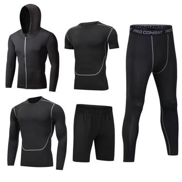 Trendy Men's Workout Set – Quick-Dry Fitness Shorts & Hooded Top (Breathable Gym & Running Outfit)_voghion.com