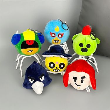 Spike Keychain Plush Toy - Soft Stuffed Doll For Brawl Stars Fans, Collectible Gift For Kids & Teens_voghion.com