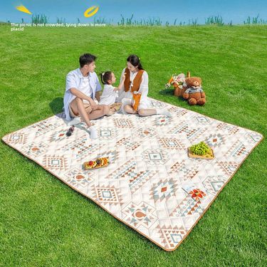 Picnic With Aluminum Mold Outdoor Camping Foldable Portable Tent Thickened Waterproof Beach Mat_voghion.com