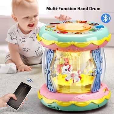 Baby carousel, hand early education, puzzle, lighting, music, drumming, toys, gifts for children_voghion.com