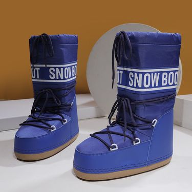 Women's Shoes Knee High Boots Big Cotton Boots Cute Boots Thin Legs Warm Cold And Non-slip Shoes_voghion.com