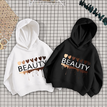 Kid's Clothing Girls sweatshirts spring and autumn 2024 new velvet hooded children's tops children's autumn clothes girls clothes children's clothing_voghion.com